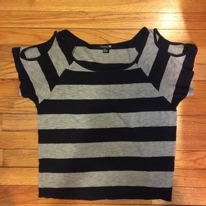 Forever 21 Cold Shoulder T-shirt